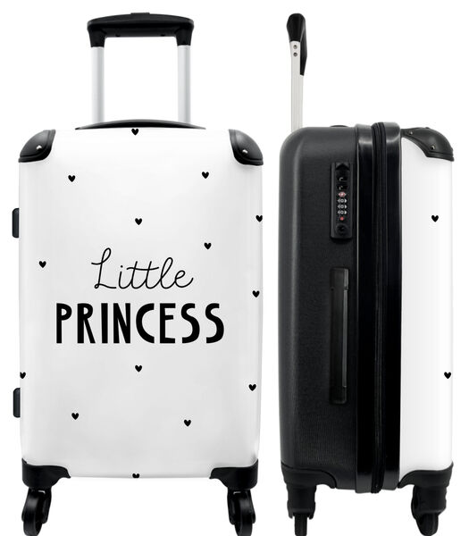 Handbagage Koffer met 4 wielen en TSA slot (Quote - Meisje - Prinses - Little Princess)