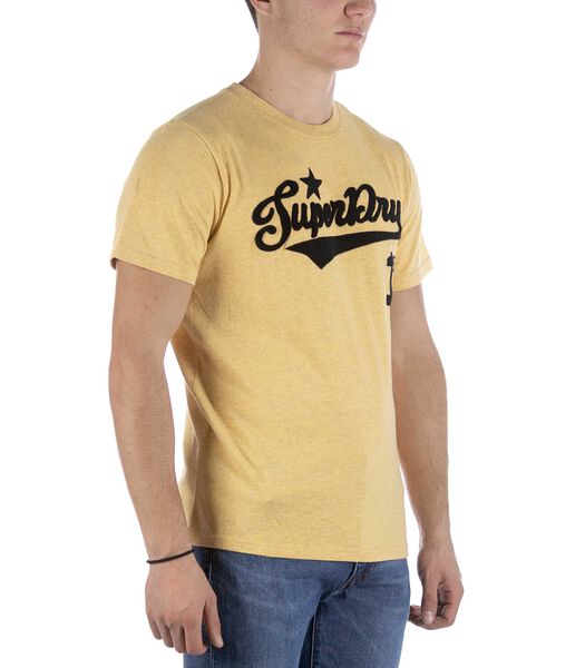 Super Droog Vintage Script Stijl Geel T-Shirt