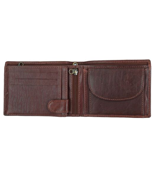 Suitable Wallet Brown Leather - Skim Proof