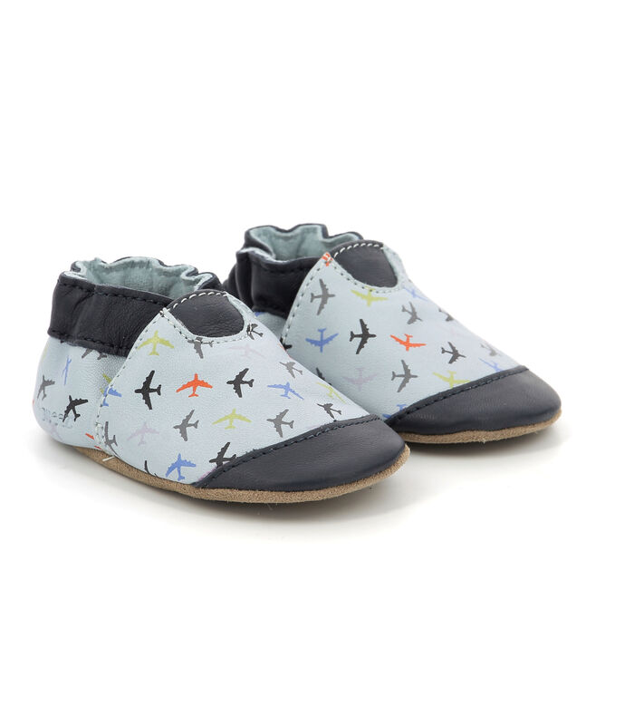 Chaussons Cuir Robeez Aeroplane image number 0