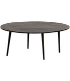 Table Basse  - Aluminium - Antique Noir/Marron - 40x100x100  - Cres image number 0
