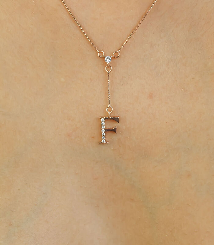 Collier 'Initiale Alphabet Lettre F' image number 2