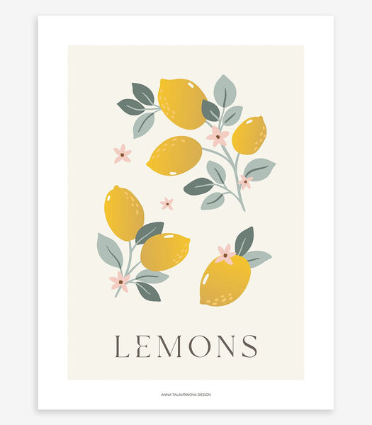 Affiche seule citrons Louise, Lilipinso