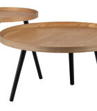 Table d'appoint - Mdf/pin - Naturelle - 45x45x45 cm - Mesa image number 2
