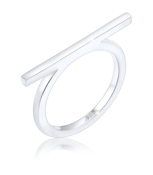 Ring Dames Geo Minimal Blogger Trend Edgy In 925 Sterling Zilver