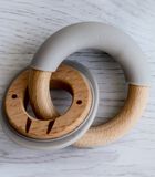 Double anneau de dentition en bois et silicone image number 1