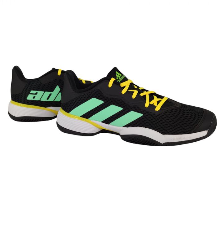 Chaussures de tennis Barricade Clay Junior Black/Green/Yellow image number 2