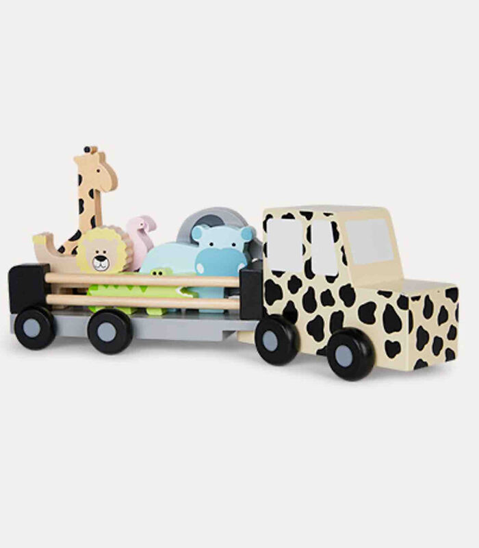 Houten speelgoed Grote Jeep Safari Car image number 3