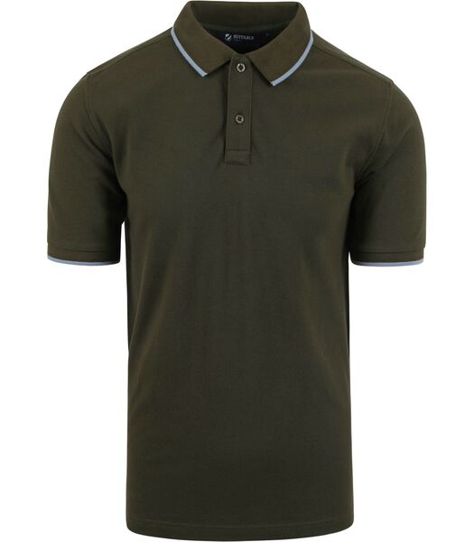 Suitable Respect Polo Tip Ferry Vert Olive