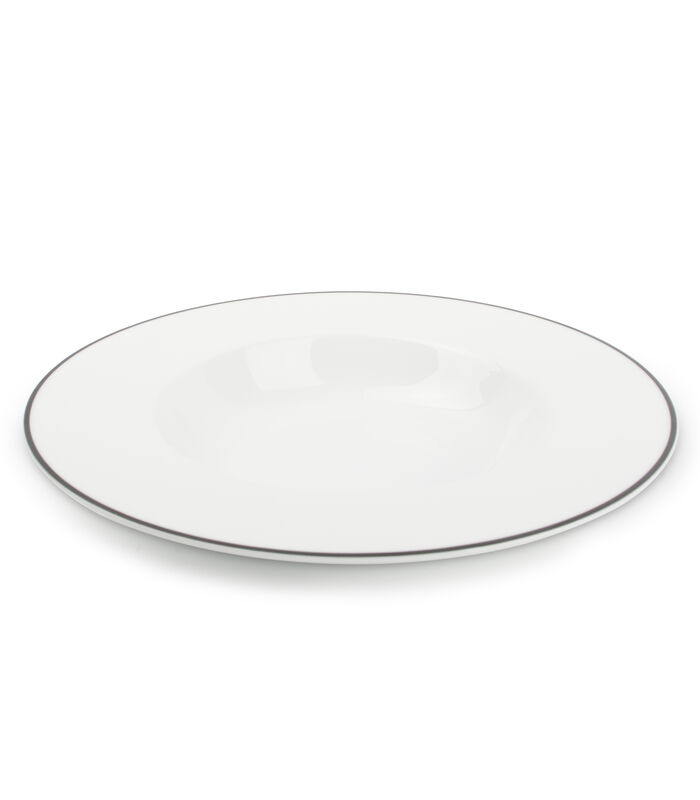 Assiette creuse 23/14xH4cm blanc Contour-set/4 image number 1