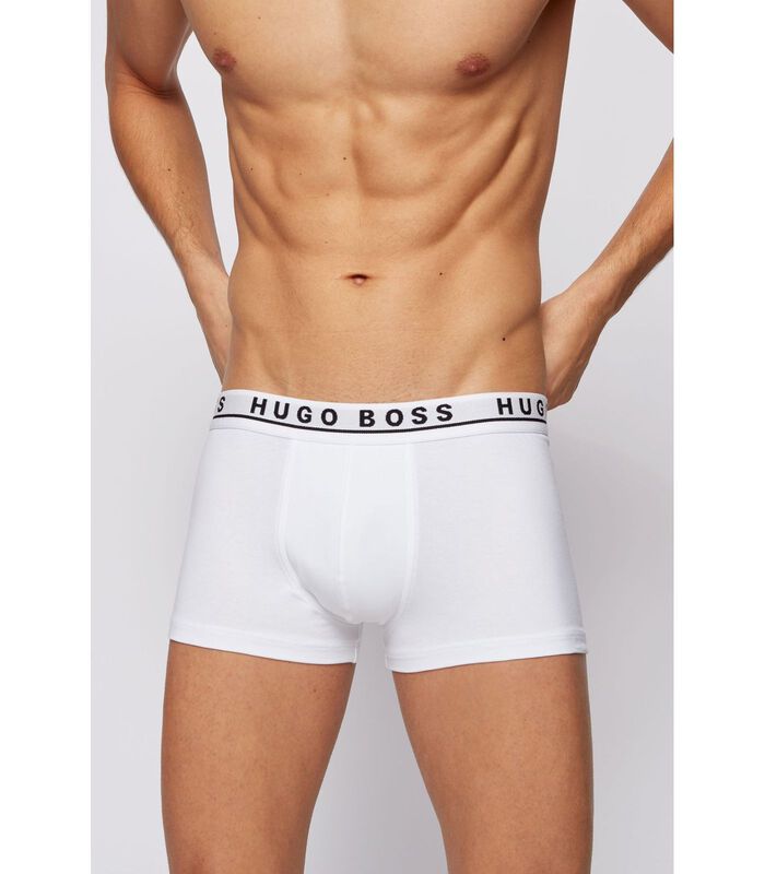 Hugo Boss Boxer-shorts Trunk Lot de 3 Noir Gris Blanc image number 1