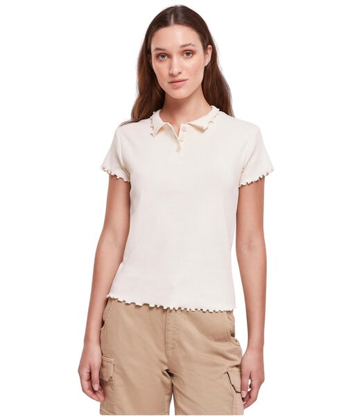 Polo femme grandes tailles Rib