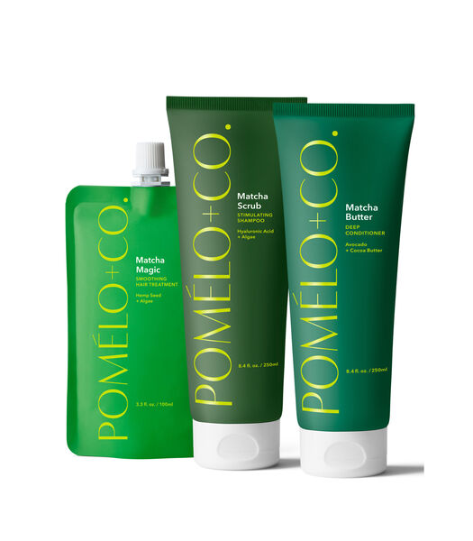 Shampoo, Conditioner En Haarmasker “Matcha Trio”