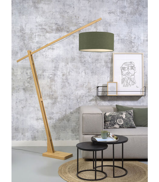 Vloerlamp Montblanc - Bamboe/Groen - 175x47x207cm