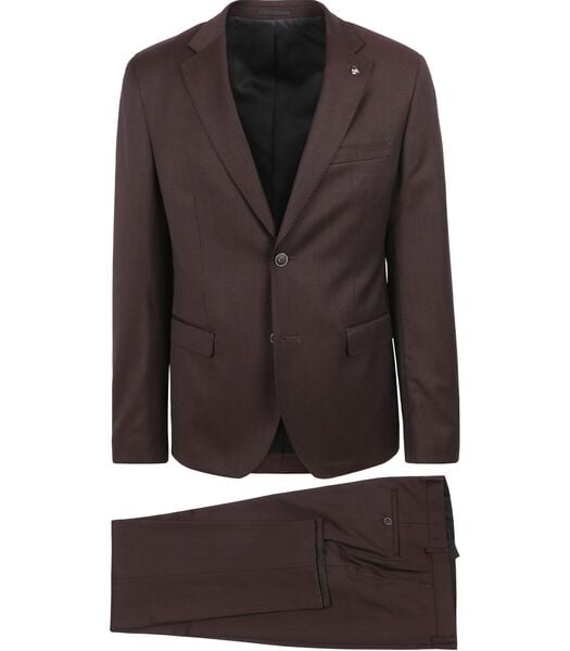 Suit Strato Wool Bordeaux