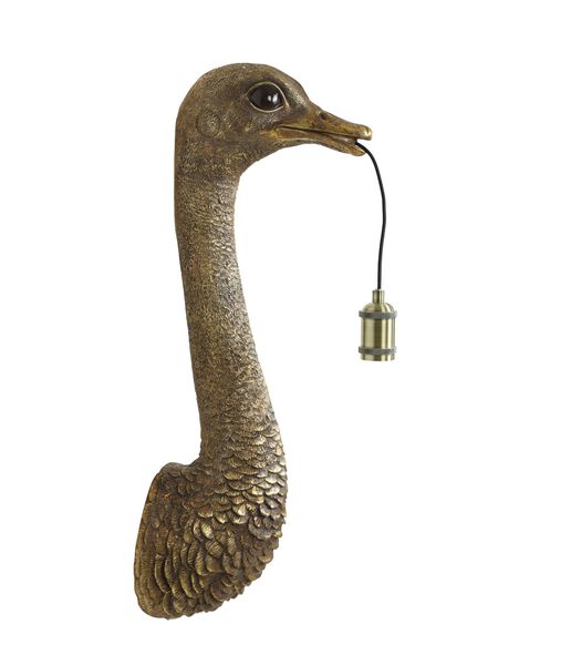 Applique Ostrich - Bronze - 25x19x72cm