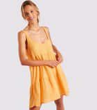 Oranje korte jurk Napuka Lightup image number 2