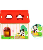 Houten speelgoed Mickey Disney huisje met vormpjes image number 3