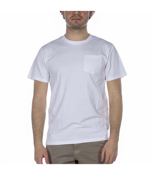 Wit T-Shirt Met Ronde Hals