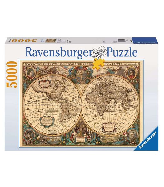 puzzel Antieke Wereldkaart - 5000 stukjes