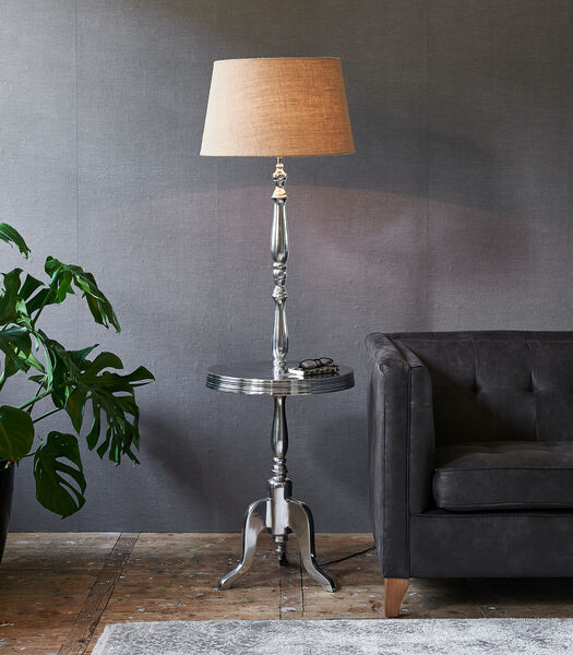 Vloerlamp - Winston Winetable with Lamp - Zilver