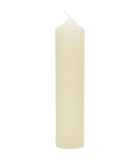 Stompkaars wit, Cilinder kaars (ØxH) 7x30 - RM Rustic Pillar Candle image number 1