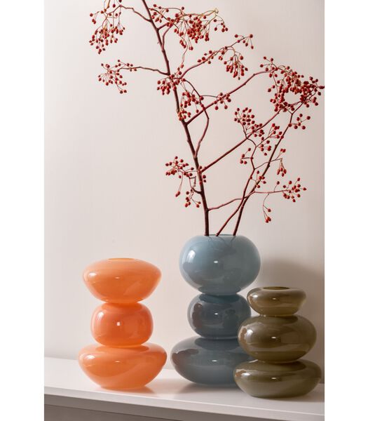 Vase Bubbles - Orange - 18x18x25cm