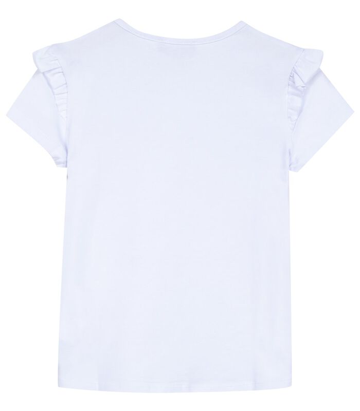 T-shirt met korte mouwen en trompe l'oeil zakjesprint image number 1