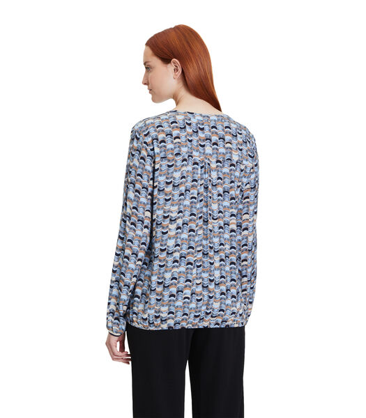 Blouse in shirtstijl met print