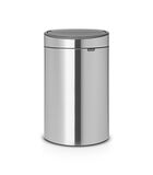 Touch Bin New Recycle, 23/10L Matt Steel image number 0