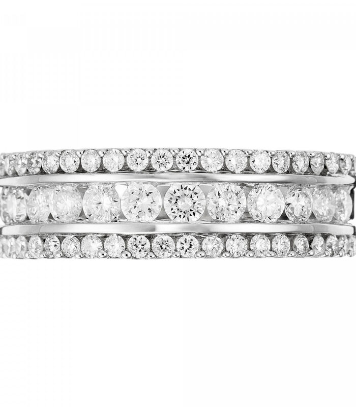 Ring "Désir" Wit Goud en Diamanten image number 2