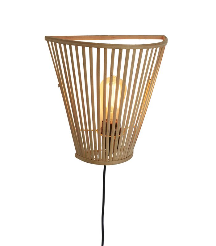 Wandlamp Merapi - Bamboe - 30x15x30cm image number 0