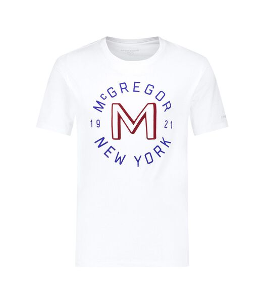 McGregor T-Shirt Poche Logo Blanc