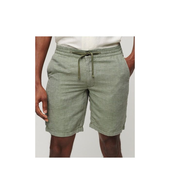 Korte broek Drawstring Linen Shorts image number 1