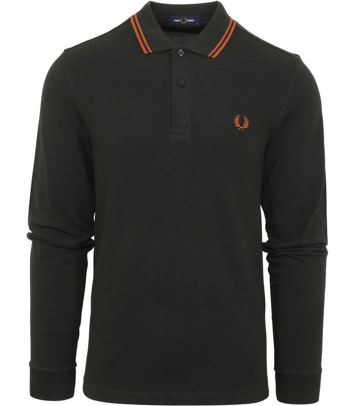 Polo Tipped Fred Perry Shirt Long Sleeves image number 0