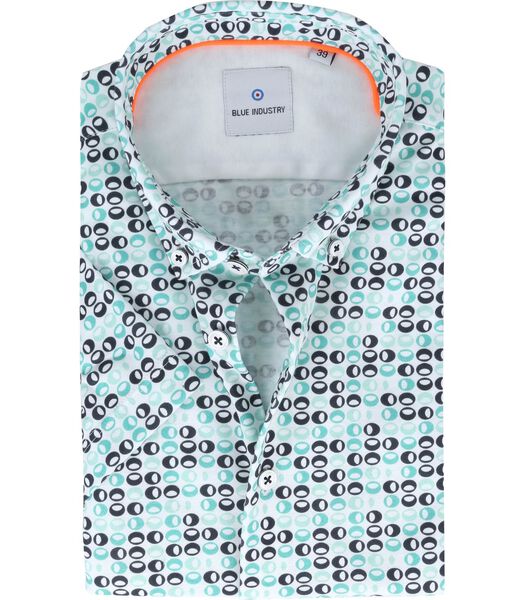 Blue Industry Chemise Manches Courtes Menthe