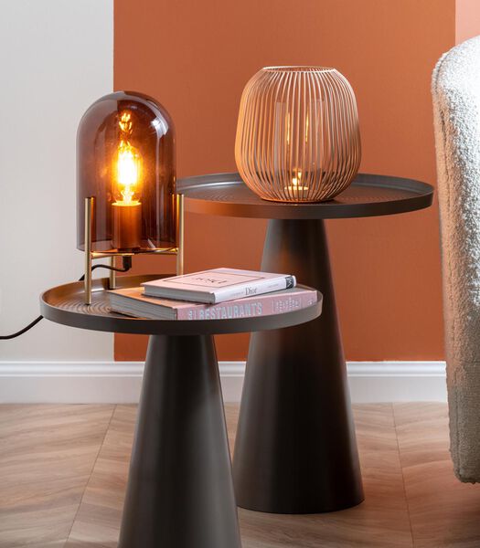 Lampe de table Glass Bell - Marron - Ø16cm