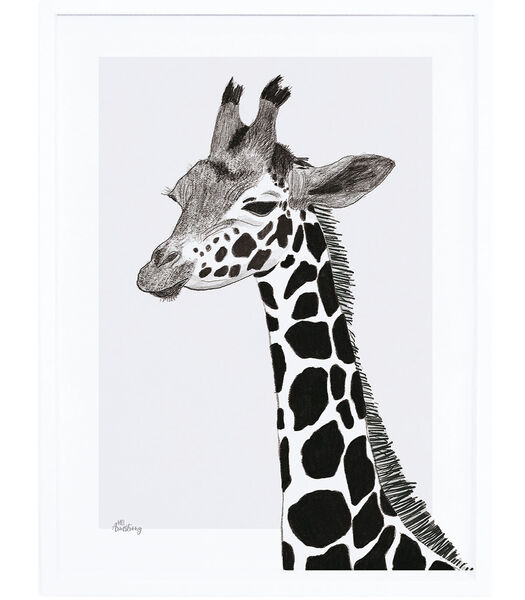 SERENGETI - Affiche encadrée girafe (P0265C)