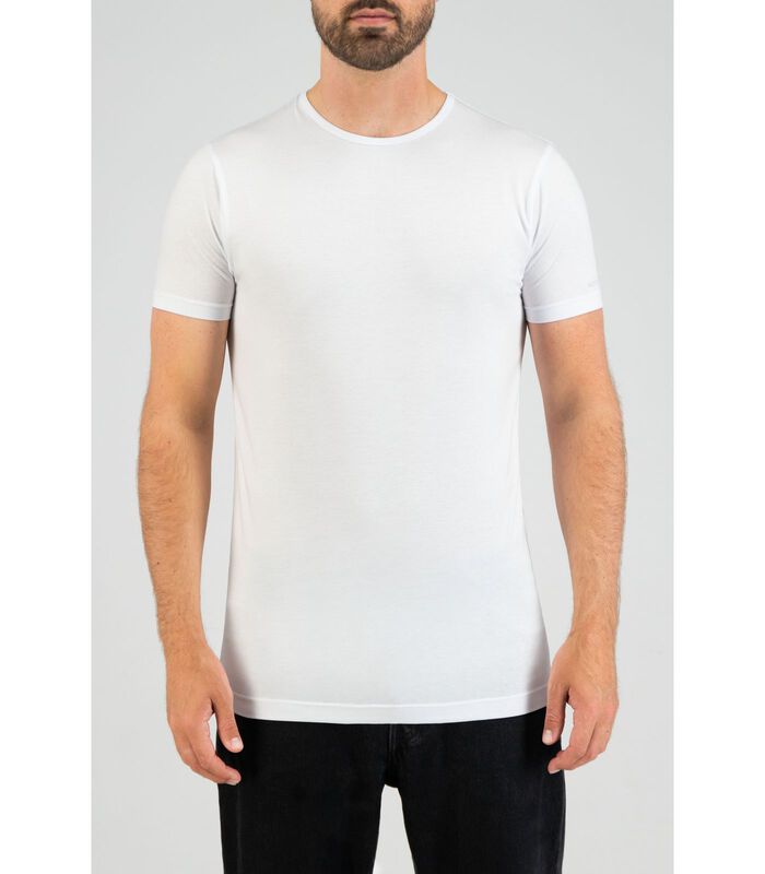 2-pack T-shirt Basic Extra Lang O-neck Navy image number 1