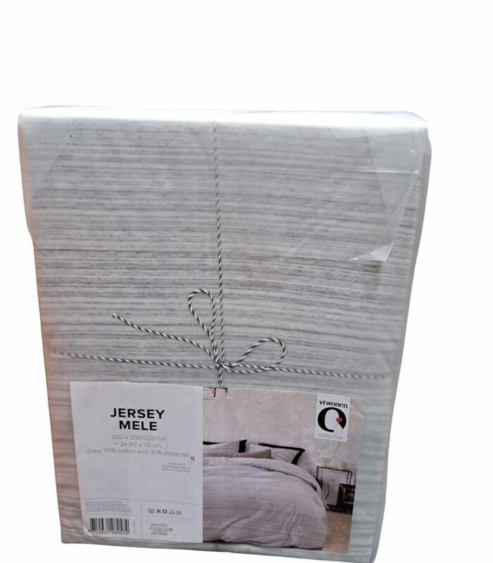 Housse de couette Jersey Mele Grey Jersey de coton image number 5
