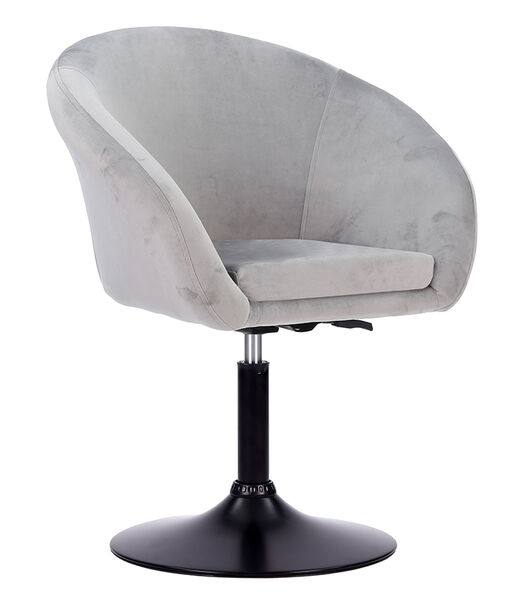 Tabouret de bar en velours gris GABIN