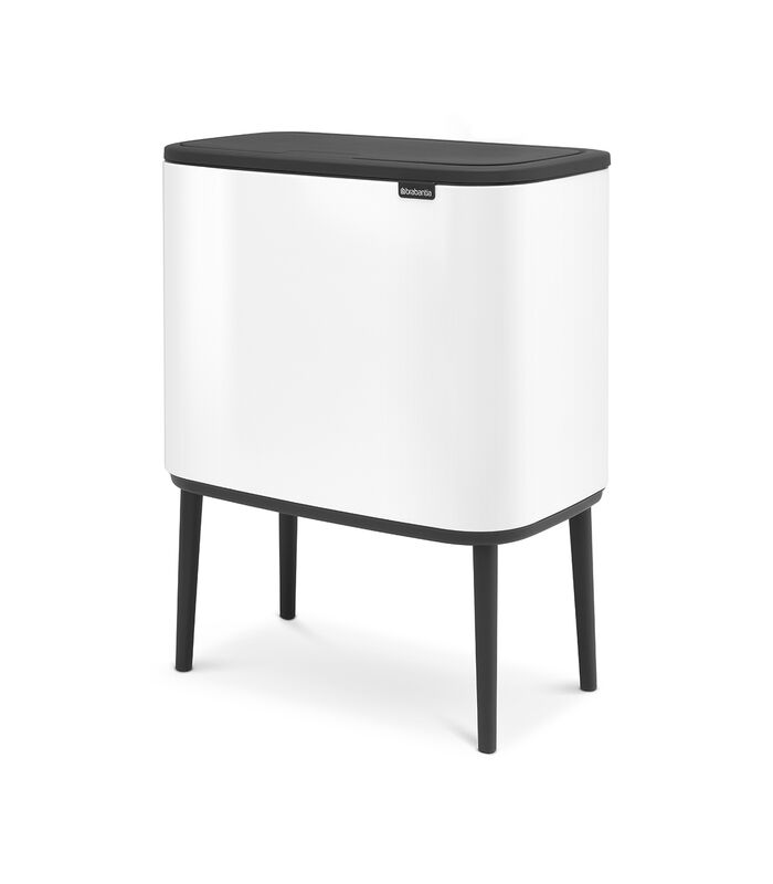 Bo Touch Bin, 3 x 11 litres - White image number 1