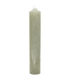 Stompkaars groen, Cilinder kaars (ØxH) 7x40 - RM Rustic Pillar Candle image number 1