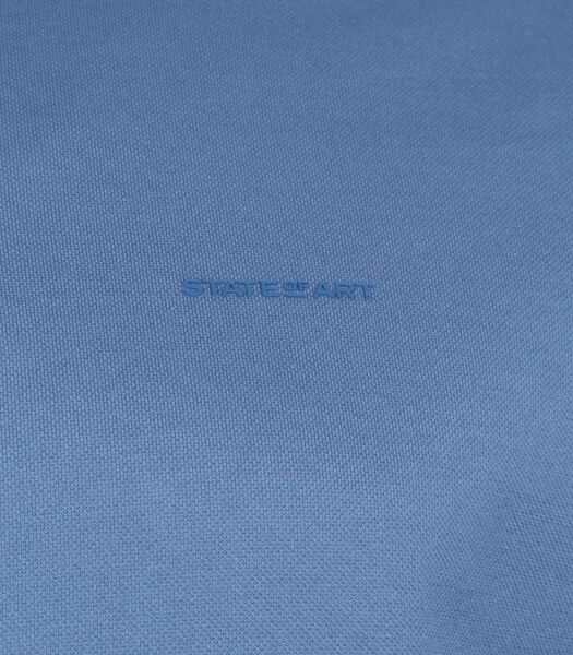 State of Art Polo Bleu Coton