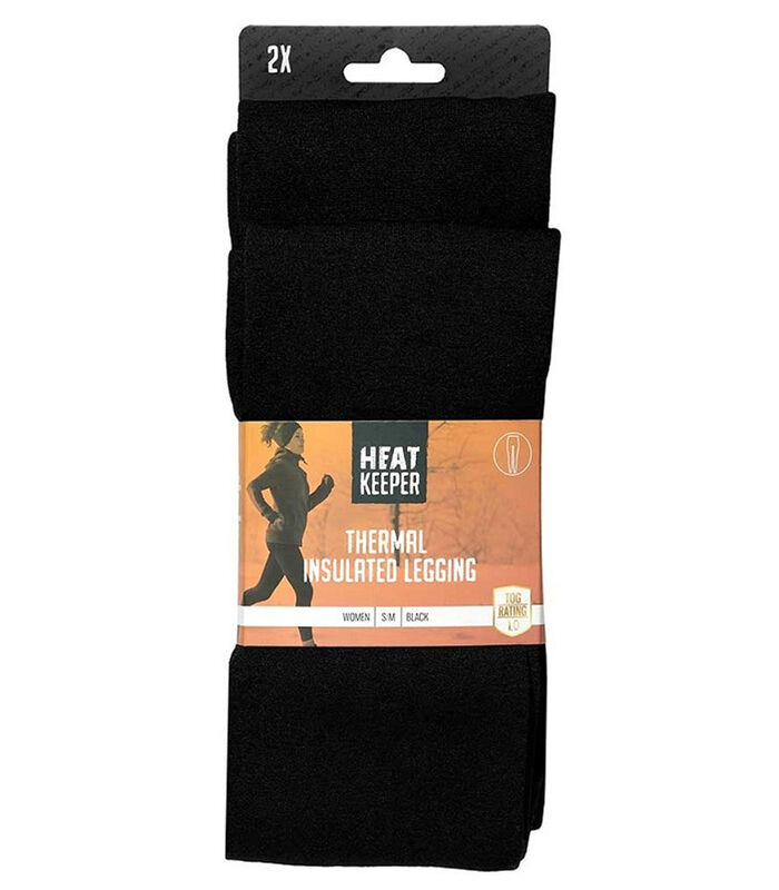 Dames Thermo Legging Basic 2-pack Zwart image number 2