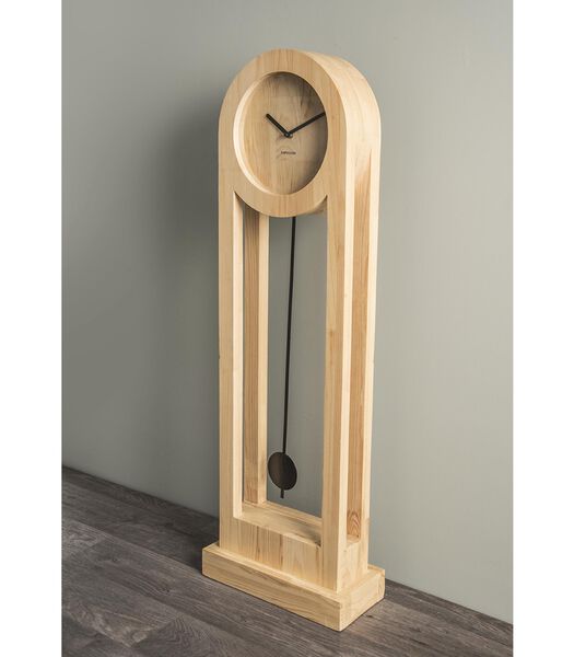 Horloge de parquet Lena Pendule - Bois de pin - 100x30x11,5cm