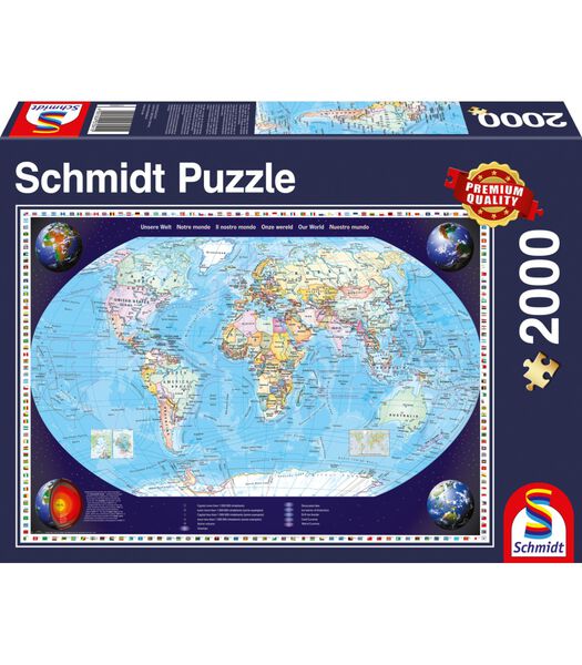 puzzel Onze wereld - 2000 stukjes - 12+