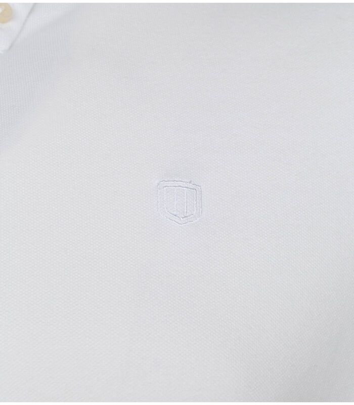 Profuomo Chemise Garment Dyed Col Américain Blanc image number 2
