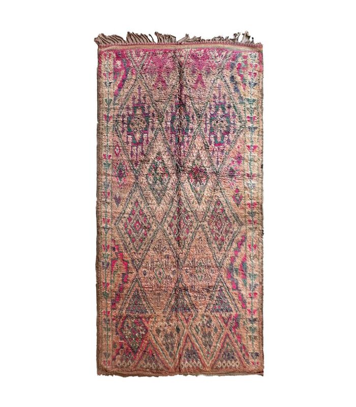 Tapis Berbere marocain pure laine 194 x 363 cm VENDU image number 0