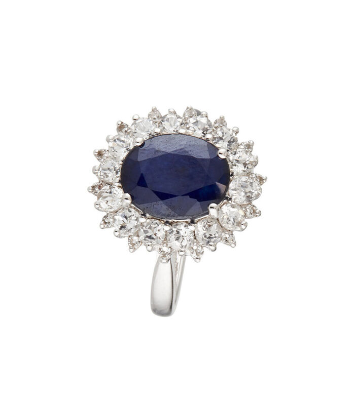 Ring 'Soleil Bleu Saphir' witgoud en topaz image number 2